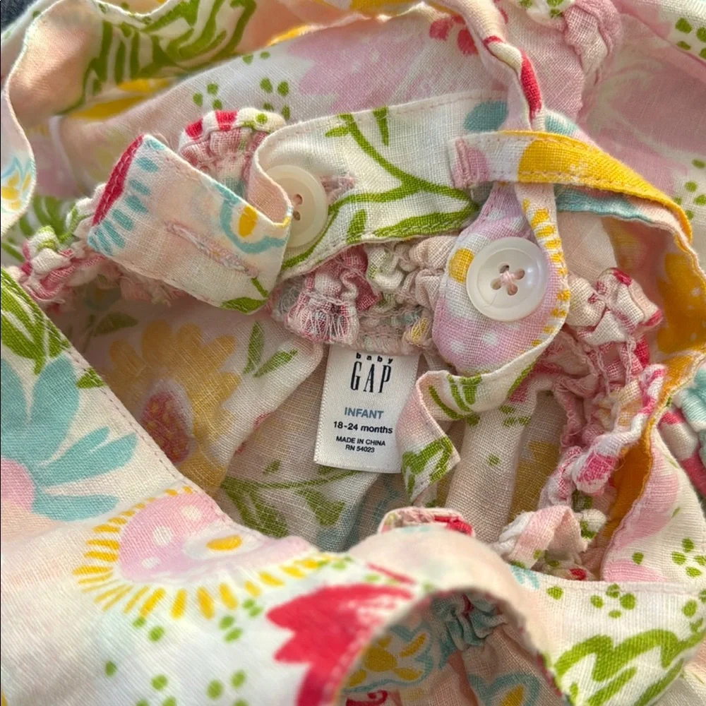 GAP Pink and Yellow Halter‎ Sundress Casual